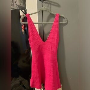 Zara Pink A-Line silhouette knit dress size small